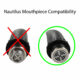 Nautilus mouthpiece compatibility with pods.