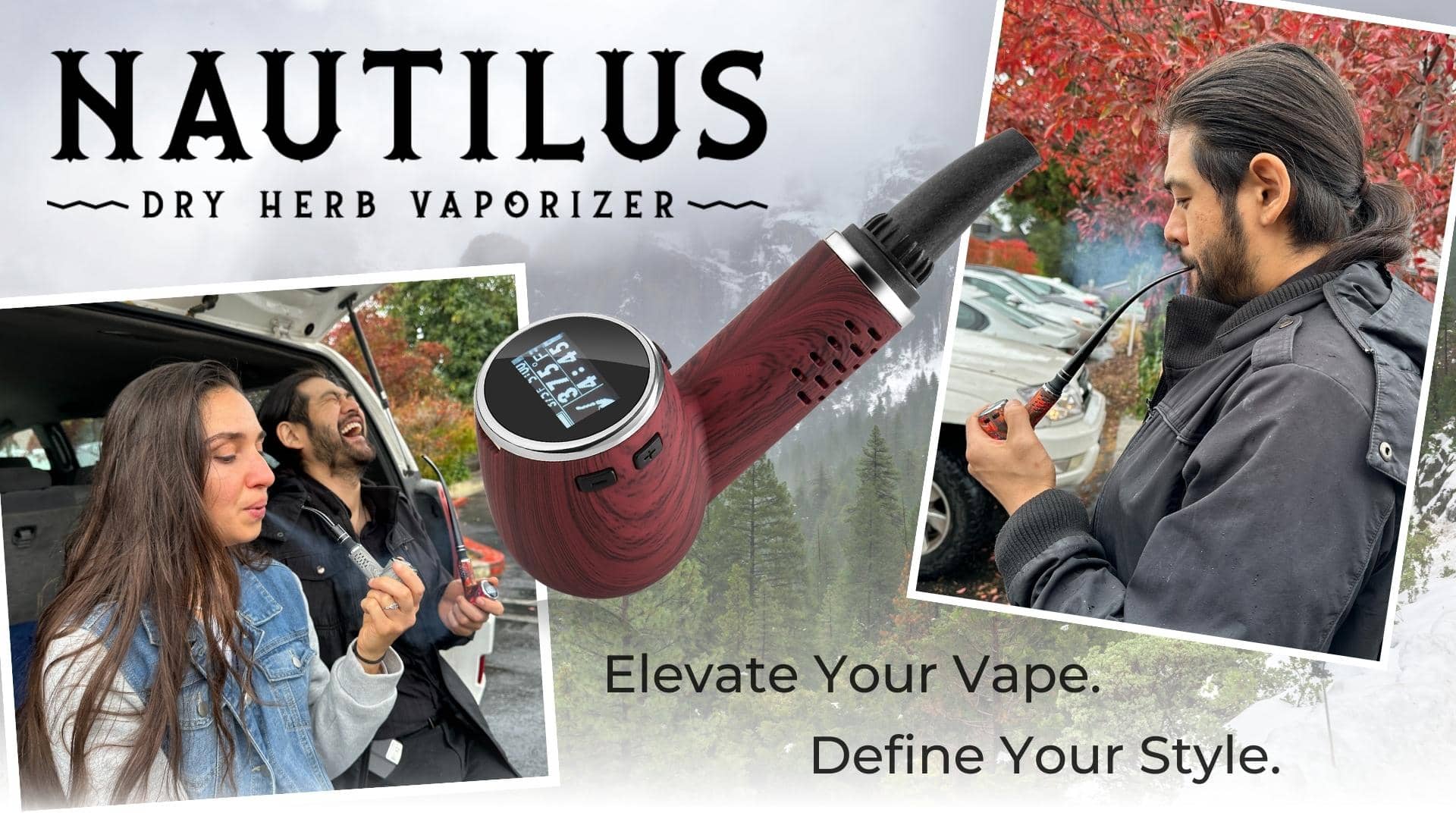 Cipher Nautilus Dry Herb Vaporizer for people that want to have fun vaporizing their flower