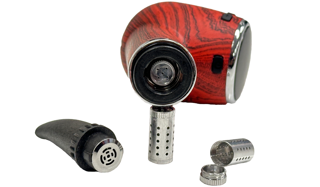 Cipher Nautilus refillable dosing pods for dry herb vaporizer with smell proof pod container.